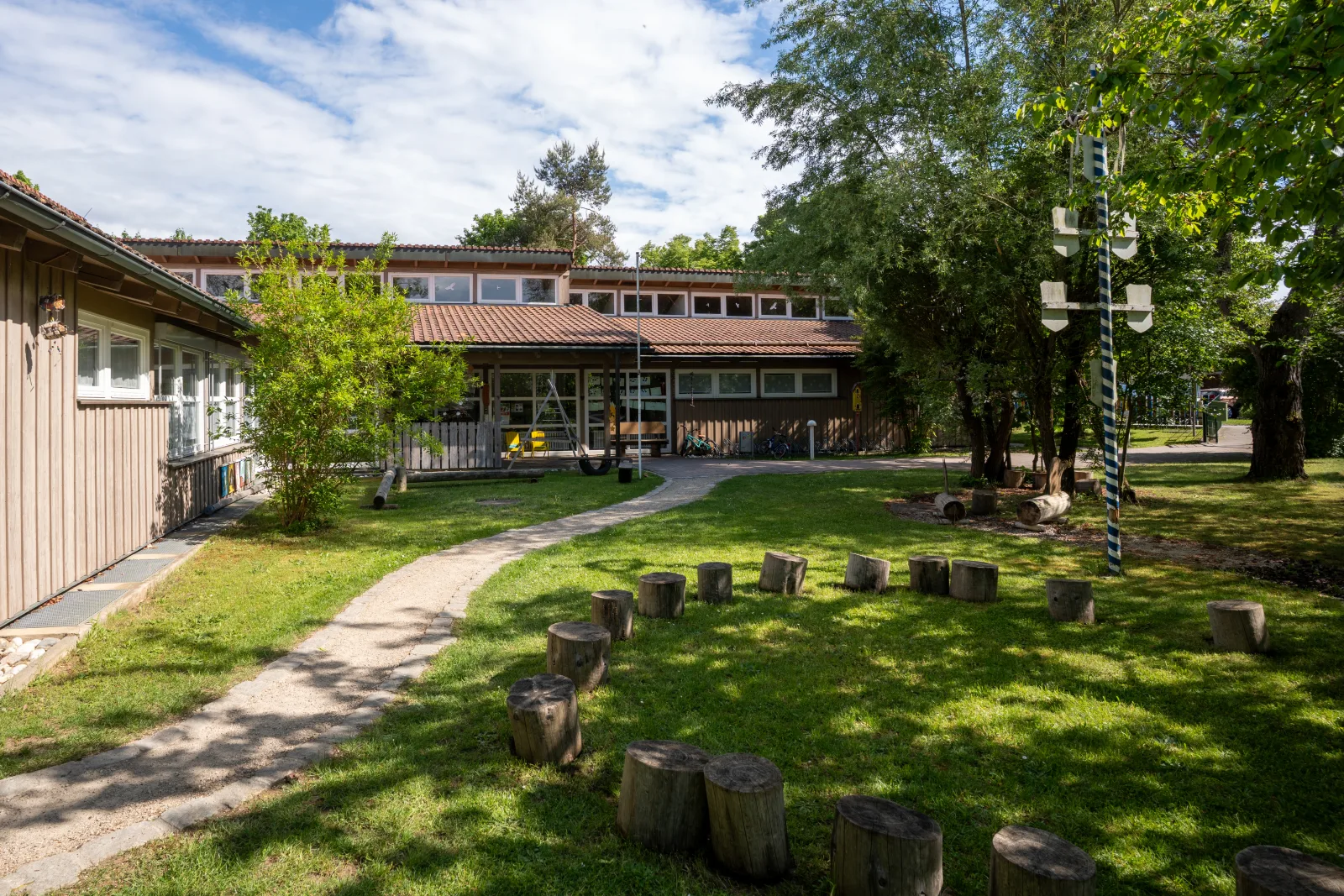 Gartenbereich des katholischen Schutzengelkindergartens